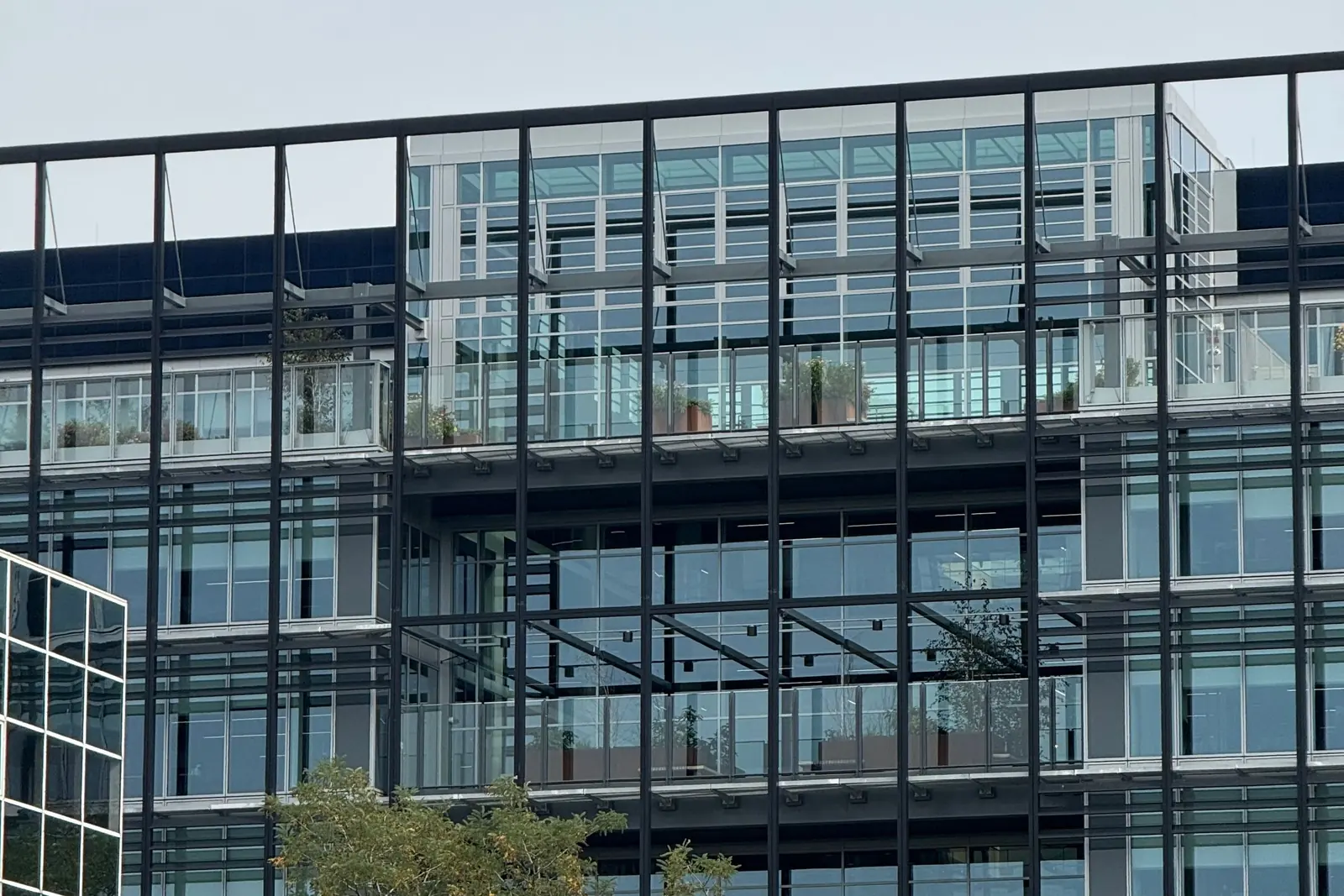 Modern commercial office building exterior